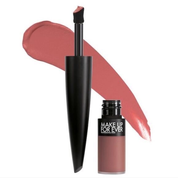 Makeup Forever Rouge Artist Liquid Lipstick in Coral Rose - Picture 1 of 8